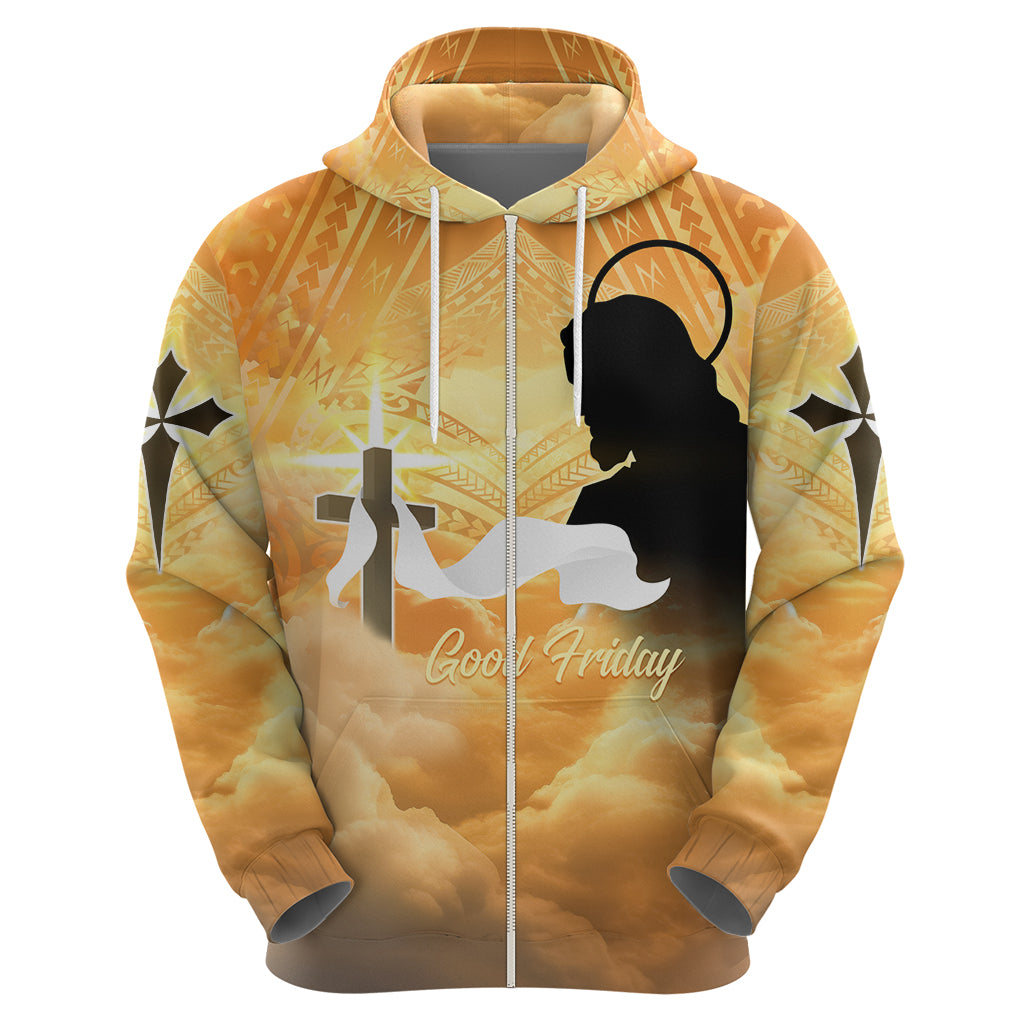 Happy Good Friday Zip Hoodie God Will Bless You LT05 - Polynesian Pride