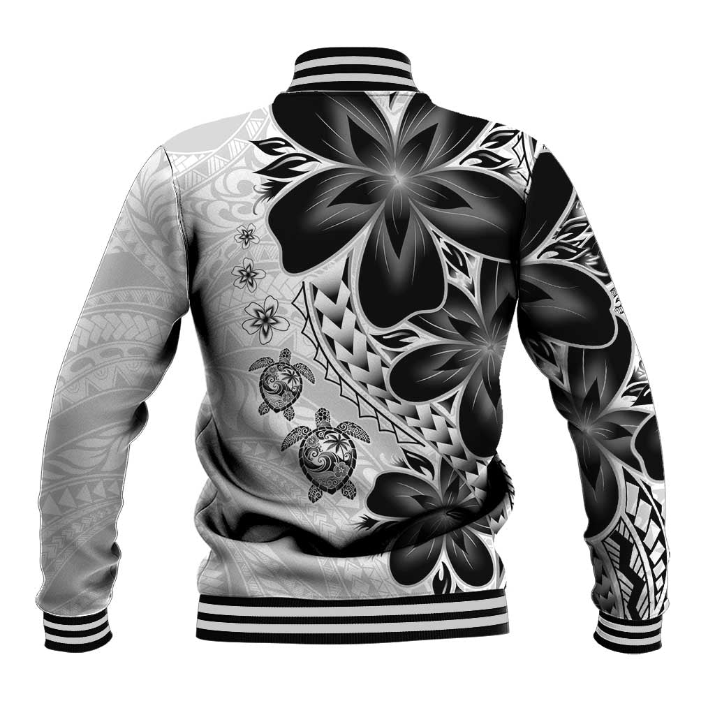 Polynesia Romantic Valentine Baseball Jacket Sea Turtle Couple With White Plumeria LT05 - Polynesian Pride