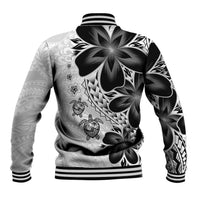 Polynesia Romantic Valentine Baseball Jacket Sea Turtle Couple With White Plumeria LT05 - Polynesian Pride
