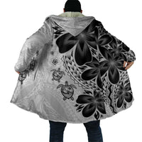 Polynesia Romantic Valentine Cloak Sea Turtle Couple With White Plumeria LT05 - Polynesian Pride