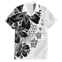 Polynesia Romantic Valentine Family Matching Mermaid Dress and Hawaiian Shirt Sea Turtle Couple With White Plumeria