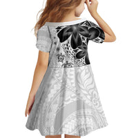 Polynesia Romantic Valentine Family Matching Tank Maxi Dress and Hawaiian Shirt Sea Turtle Couple With White Plumeria