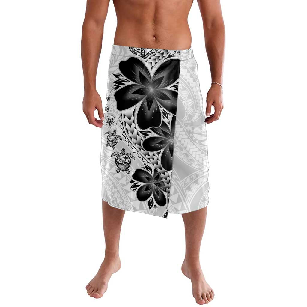 Polynesia Romantic Valentine Lavalava Sea Turtle Couple With White Plumeria