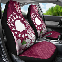 Cook Island Mangaia Gospel Day Car Seat Cover Floral Tribal Pattern