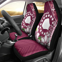 Cook Island Mangaia Gospel Day Car Seat Cover Floral Tribal Pattern