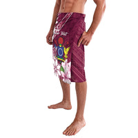Personalised Cook Island Mangaia Gospel Day Lavalava Floral Tribal Pattern