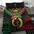 Vanuatu 45th Anniversary Independence Day Bedding Set Melanesian Warrior With Sand Drawing Pattern LT05