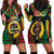 Vanuatu 45th Anniversary Independence Day Hoodie Dress Melanesian Warrior With Sand Drawing Pattern LT05