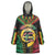 Vanuatu 45th Anniversary Independence Day Wearable Blanket Hoodie Melanesian Warrior With Sand Drawing Pattern LT05