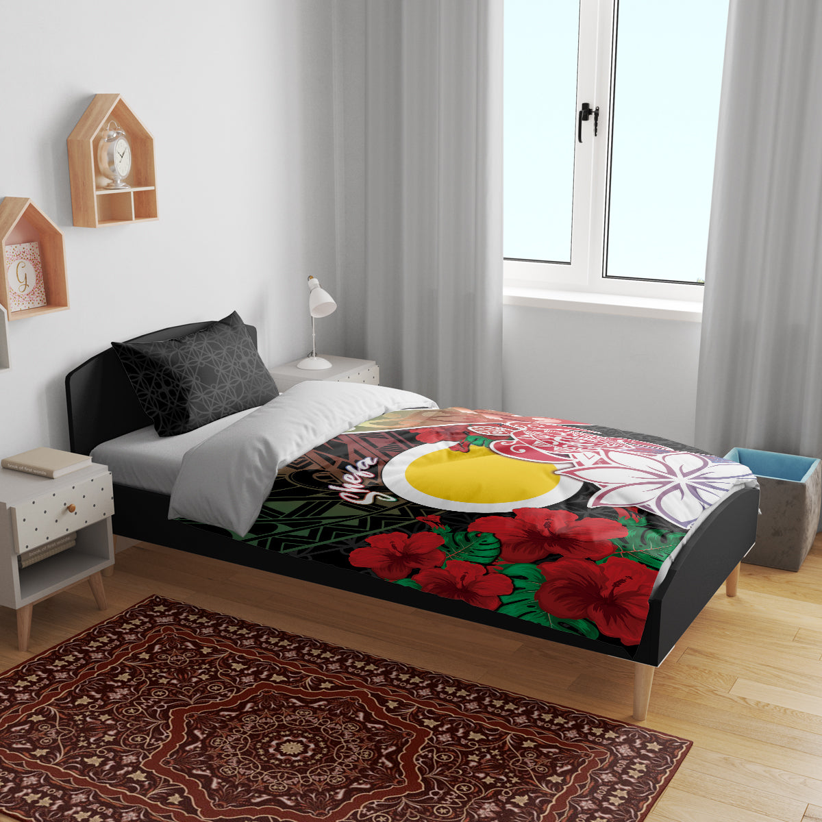 Vanuatu Shefa Day Bedding Set Floral Pattern
