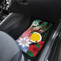 Vanuatu Shefa Day Car Mats Floral Pattern