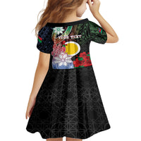 Personalised Vanuatu Shefa Day Family Matching Off Shoulder Short Dress and Hawaiian Shirt Floral Pattern LT05 - Polynesian Pride