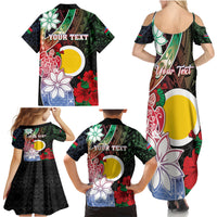 Personalised Vanuatu Shefa Day Family Matching Summer Maxi Dress and Hawaiian Shirt Floral Pattern