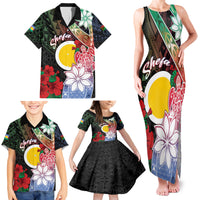 Personalised Vanuatu Shefa Day Family Matching Tank Maxi Dress and Hawaiian Shirt Floral Pattern LT05 - Polynesian Pride