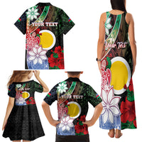 Personalised Vanuatu Shefa Day Family Matching Tank Maxi Dress and Hawaiian Shirt Floral Pattern LT05 - Polynesian Pride