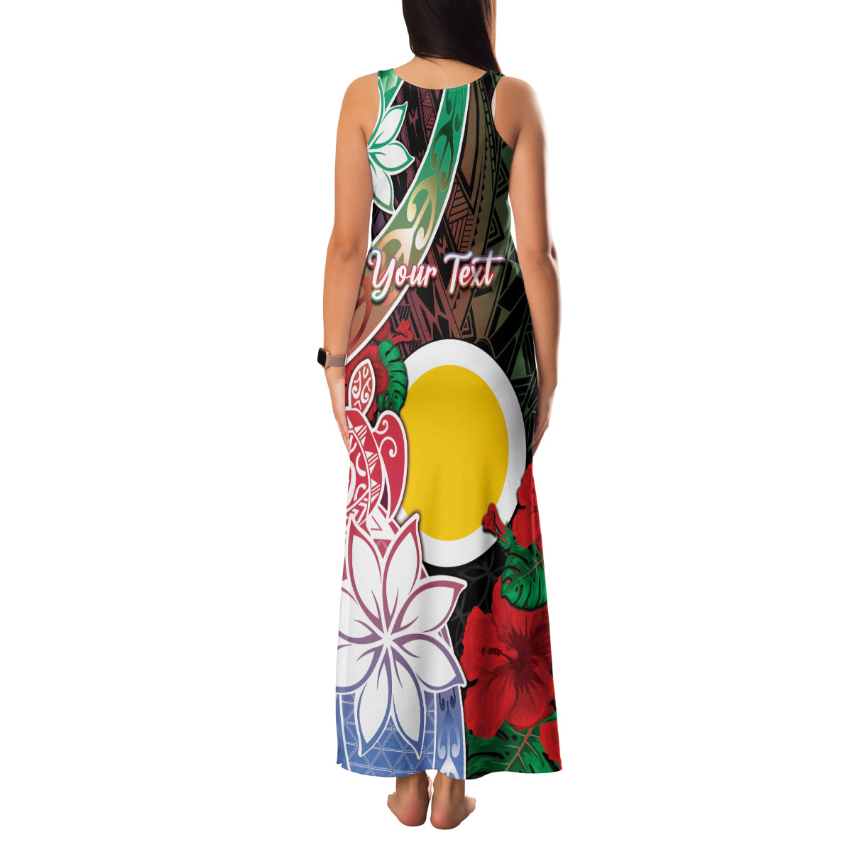 Personalised Vanuatu Shefa Day Family Matching Tank Maxi Dress and Hawaiian Shirt Floral Pattern LT05 - Polynesian Pride