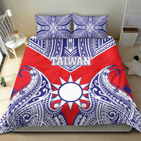 Taiwan Bedding Set Austronesian Tribal Tattoo Red - Polynesian Pride