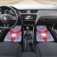 Taiwan Car Mats Austronesian Tribal Tattoo Red - Polynesian Pride