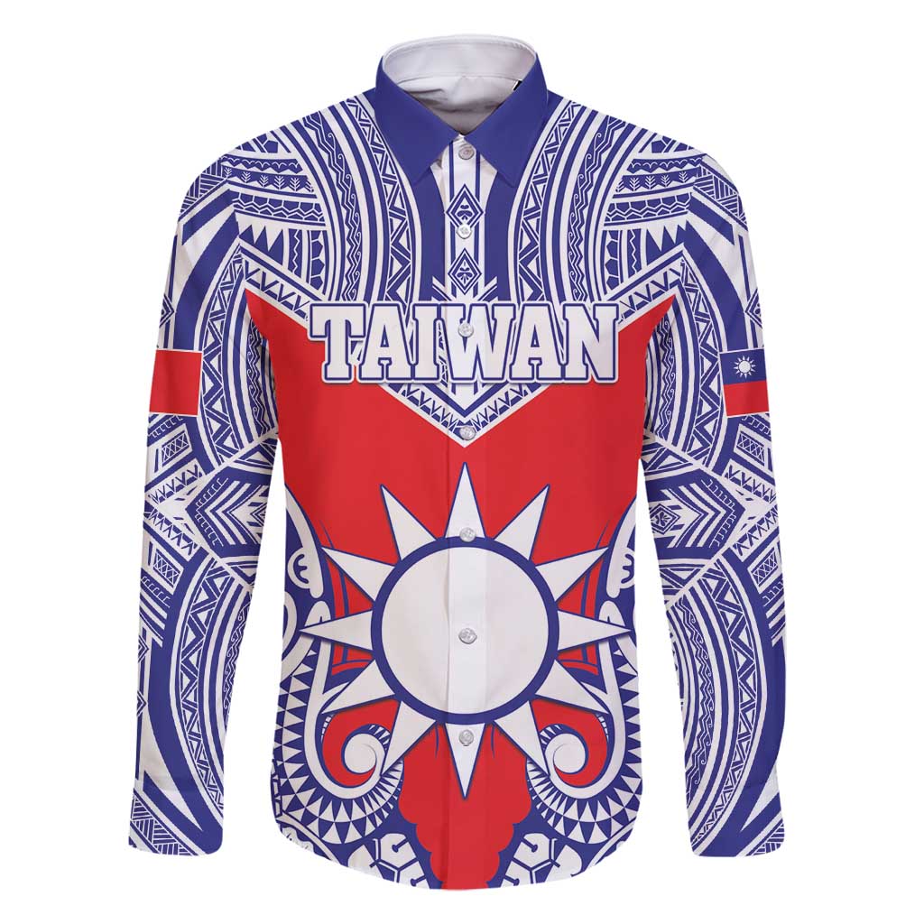 Personalised Taiwan Family Matching Summer Maxi Dress and Hawaiian Shirt Austronesian Tribal Tattoo Red - Polynesian Pride