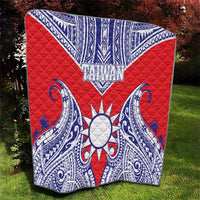 Taiwan Quilt Austronesian Tribal Tattoo Red - Polynesian Pride