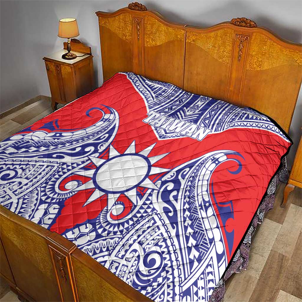 Taiwan Quilt Austronesian Tribal Tattoo Red - Polynesian Pride