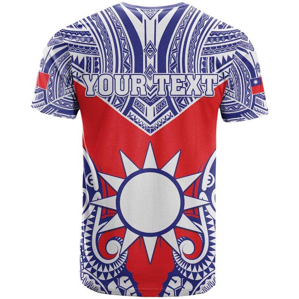 Personalised Taiwan T Shirt Austronesian Tribal Tattoo Red - Polynesian Pride