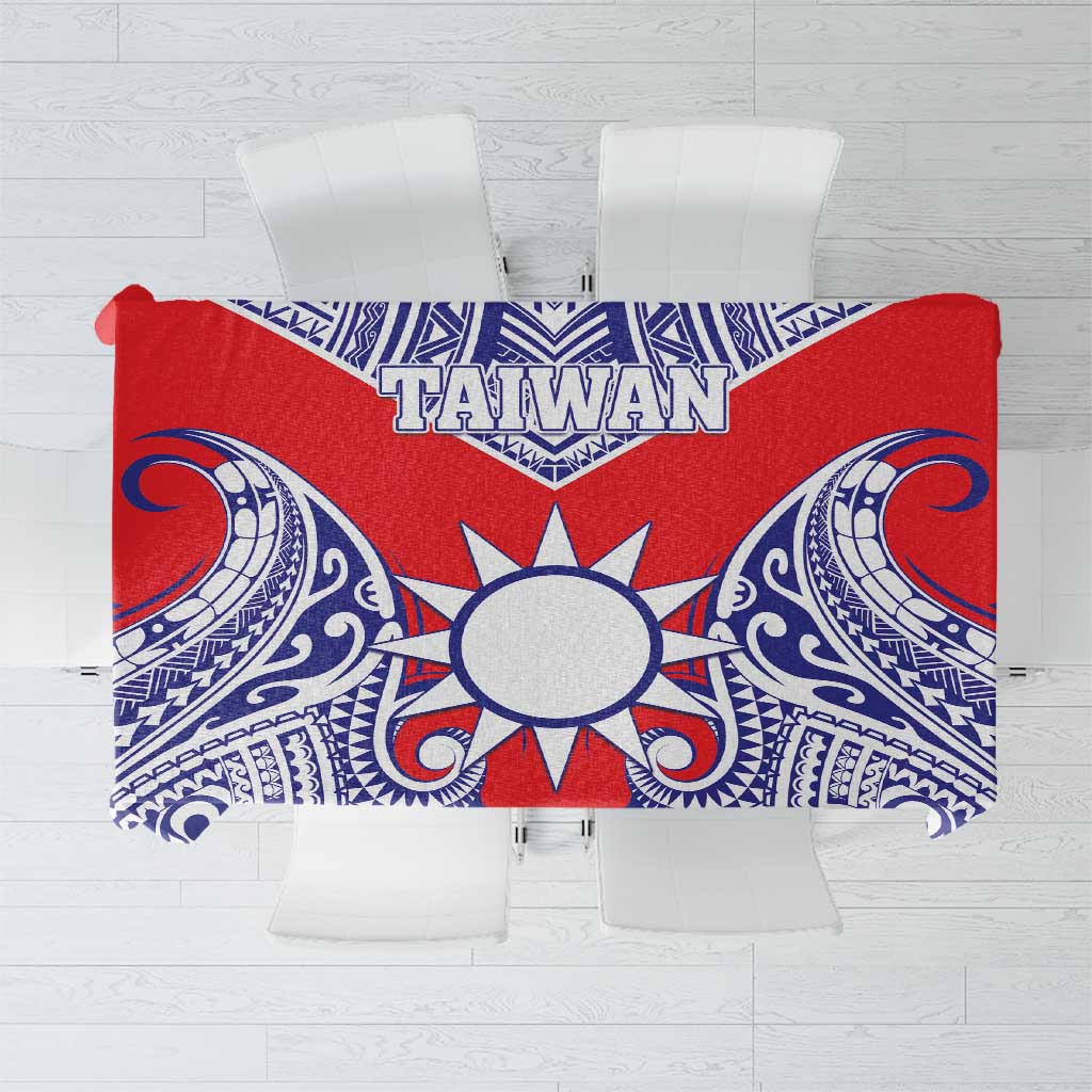 Taiwan Tablecloth Austronesian Tribal Tattoo Red - Polynesian Pride