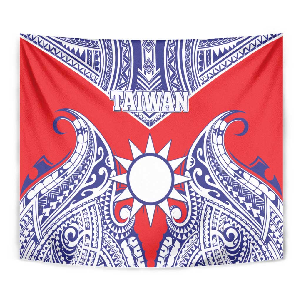 Taiwan Tapestry Austronesian Tribal Tattoo Red - Polynesian Pride