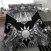 Taiwan Bedding Set Austronesian Tribal Tattoo Black - Polynesian Pride