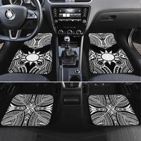 Taiwan Car Mats Austronesian Tribal Tattoo Black - Polynesian Pride