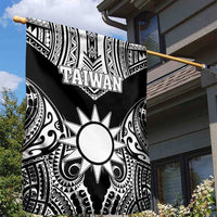 Taiwan Garden Flag Austronesian Tribal Tattoo Black - Polynesian Pride