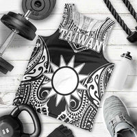 Personalised Taiwan Men Tank Top Austronesian Tribal Tattoo Black - Polynesian Pride