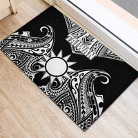 Taiwan Rubber Doormat Austronesian Tribal Tattoo Black - Polynesian Pride