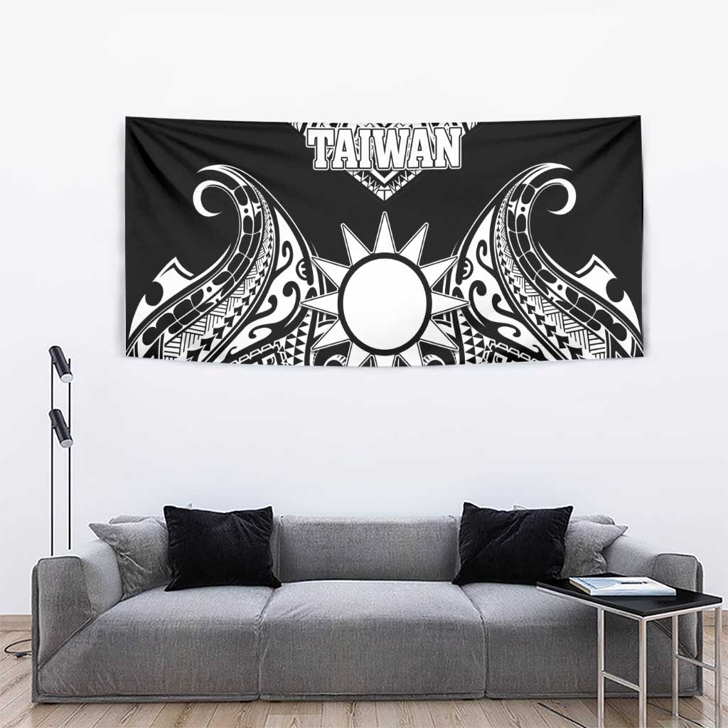 Taiwan Tapestry Austronesian Tribal Tattoo Black - Polynesian Pride