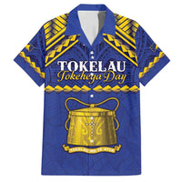 Personalised Tokelau Happy Tokehega Day Family Matching Tank Maxi Dress and Hawaiian Shirt Polynesian Tribal Tattoo