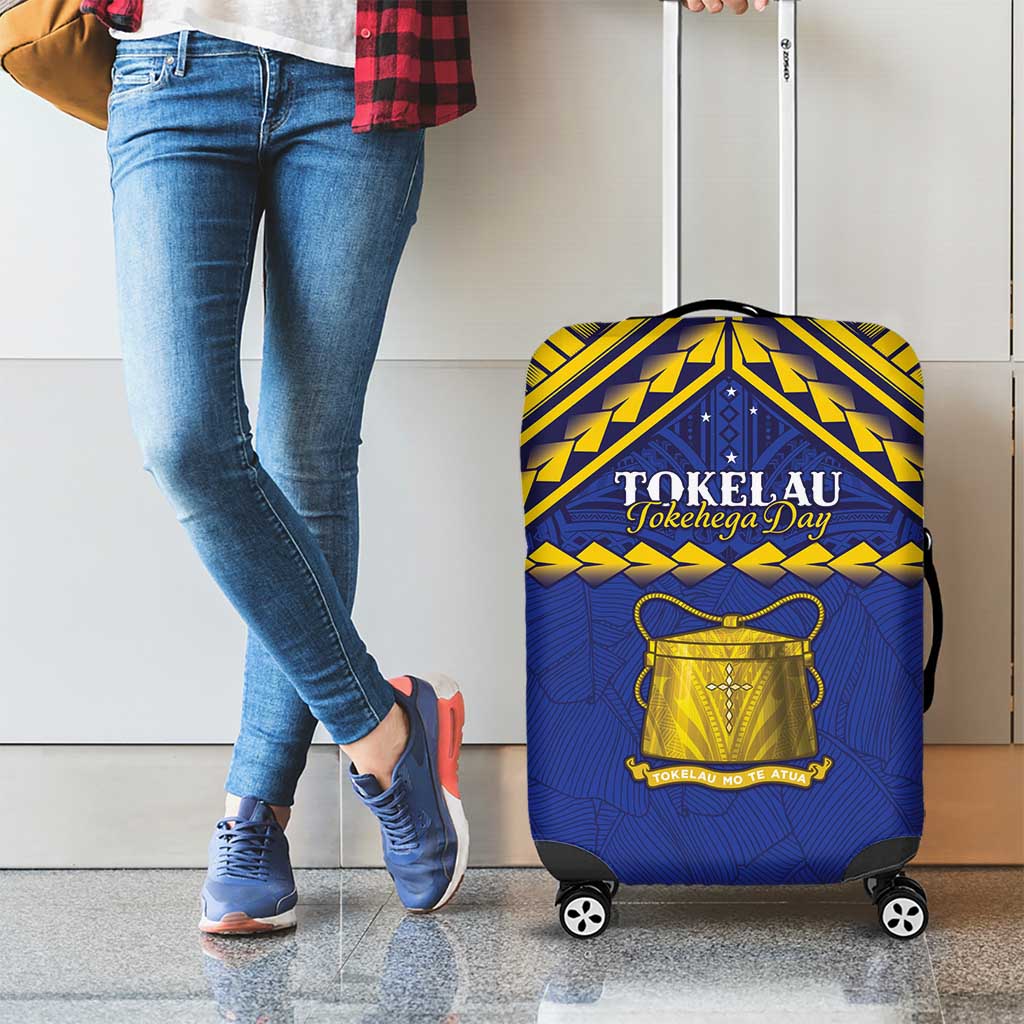 Tokelau Happy Tokehega Day Luggage Cover Polynesian Tribal Tattoo LT05 - Polynesian Pride
