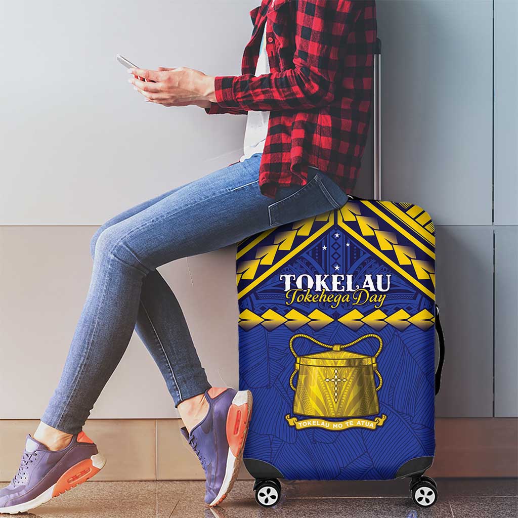 Tokelau Happy Tokehega Day Luggage Cover Polynesian Tribal Tattoo LT05 - Polynesian Pride