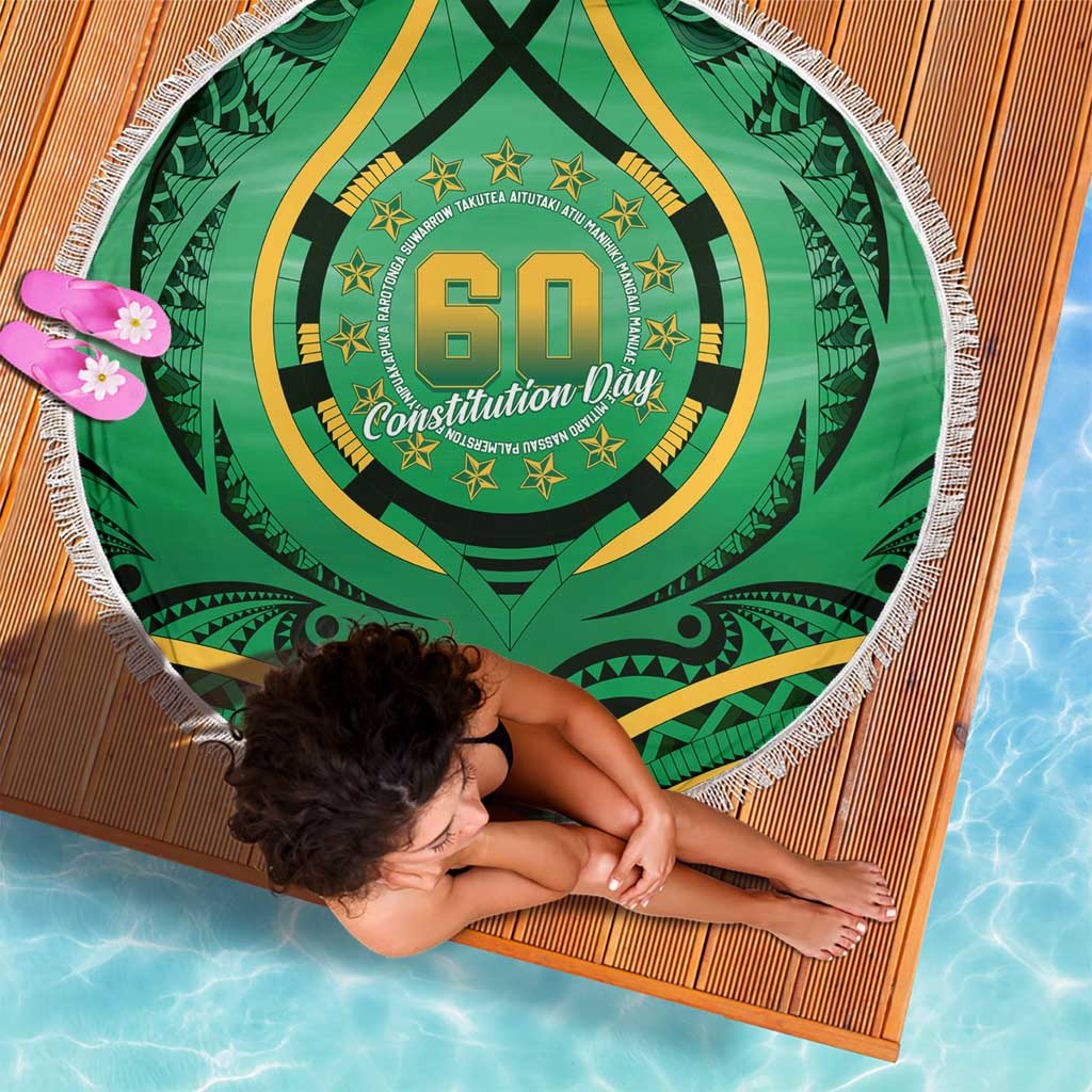 Cook Islands Constitution Day Beach Blanket 60th Anniversary - Polynesian Pride