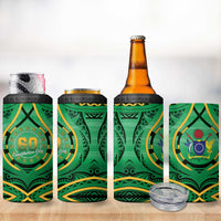 Cook Islands Constitution Day 4 in 1 Can Cooler Tumbler 60th Anniversary - Polynesian Pride