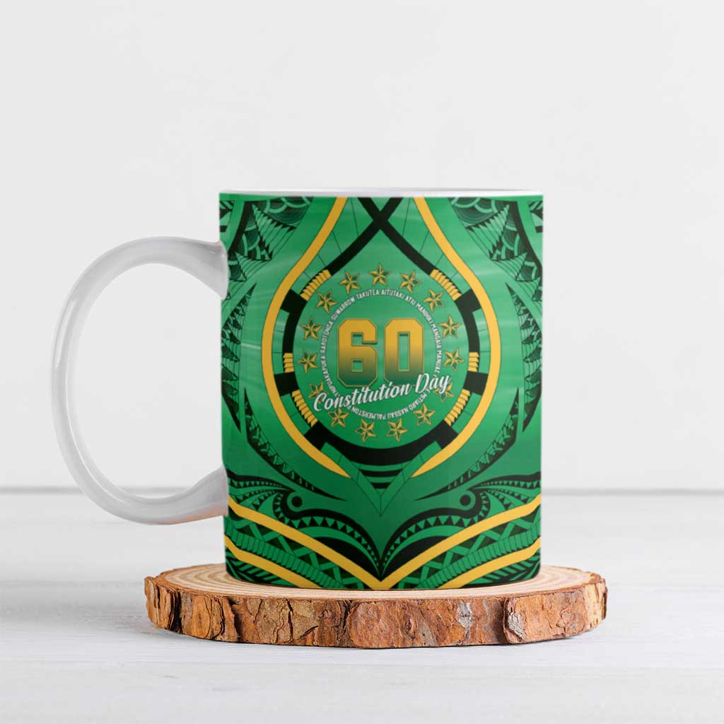 Cook Islands Constitution Day Ceramic Mug 60th Anniversary - Polynesian Pride