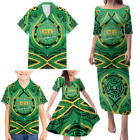 Cook Islands Constitution Day Family Matching Puletasi and Hawaiian Shirt 60th Anniversary - Polynesian Pride