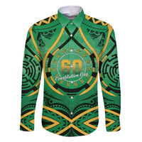 Cook Islands Constitution Day Family Matching Short Sleeve Bodycon Dress and Hawaiian Shirt 60th Anniversary - Polynesian Pride