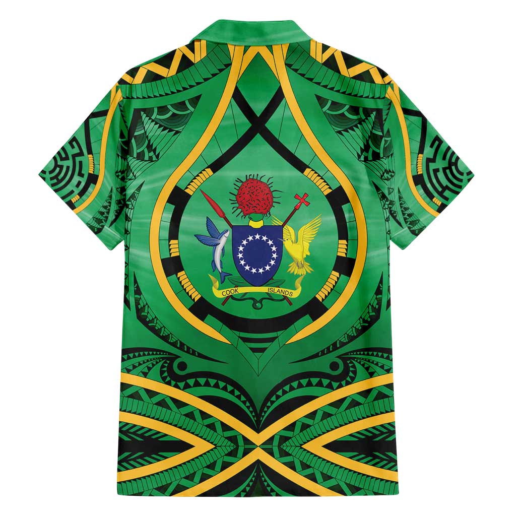 Cook Islands Constitution Day Family Matching Tank Maxi Dress and Hawaiian Shirt 60th Anniversary - Polynesian Pride