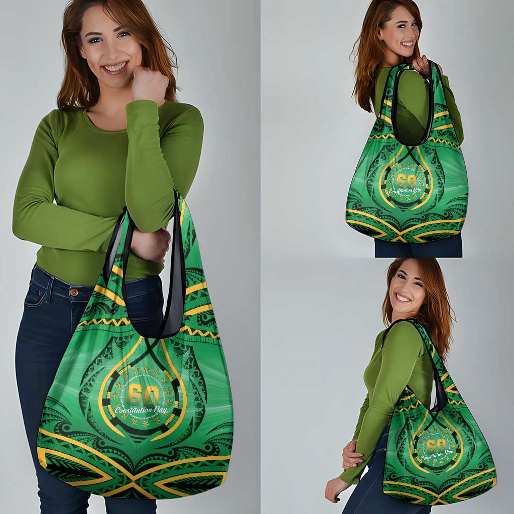 Cook Islands Constitution Day Grocery Bag 60th Anniversary - Polynesian Pride