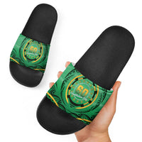Cook Islands Constitution Day Slide Sandals 60th Anniversary - Polynesian Pride