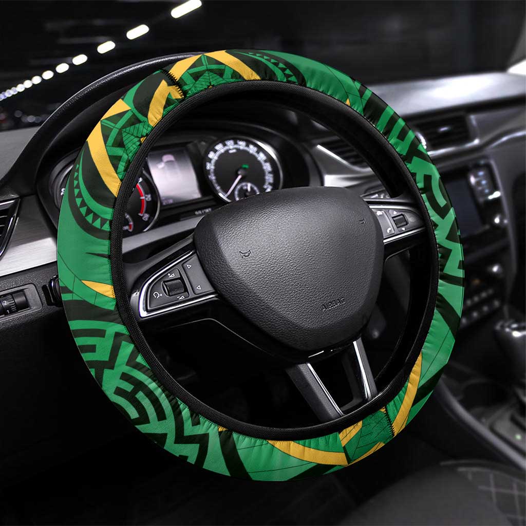 Cook Islands Constitution Day Steering Wheel Cover 60th Anniversary - Polynesian Pride