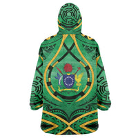 Cook Islands Constitution Day Wearable Blanket Hoodie 60th Anniversary - Polynesian Pride