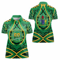 Cook Islands Constitution Day Women Polo Shirt 60th Anniversary - Polynesian Pride