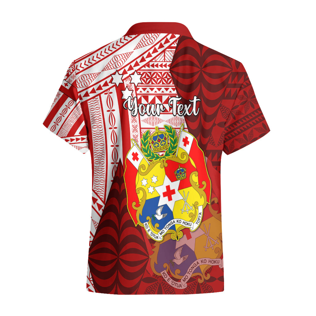 Personalized Tonga Niuas Hawaiian Shirt White Tailed Tropicbird With Ngatu Pattern LT05 - Polynesian Pride