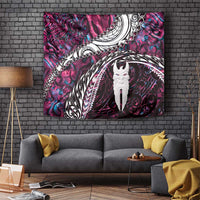 New Zealand Aotearoa Tapestry Maori Hei Rehua Paua Shell Glitter Pink LT05 - Polynesian Pride